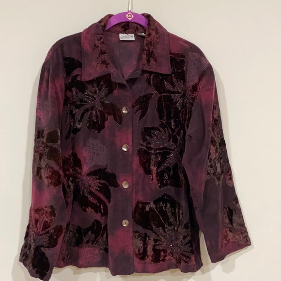 Chico's Jackets & Blazers - Gorgeous Plum Velvet Suit Jacket by Chico’s